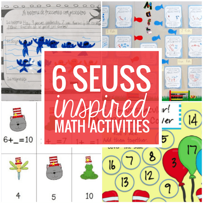 6 Dr. Seuss Impressed Math Actions