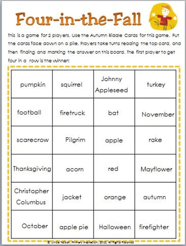 Making Inferences With Pleasing Fall Riddles